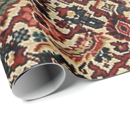 Antiek-oosterse Perzische tapijtschelp Cadeaupapier (Rol Hoek)