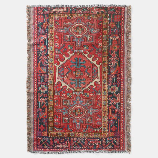 Antiek-oosterse Perzische tapijtschelp Deken (Voorkant Verticaal)