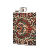 Antiek-oosterse Perzische tapijtschelp Heupfles (Links)