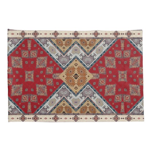 Antiek-oosterse Perzische tapijtschelp Kussensloop (Achterkant-Rechts)