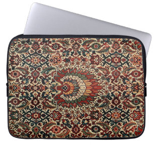 Antiek-oosterse Perzische tapijtschelp Laptop Sleeve