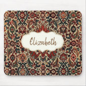 Antiek-oosterse Perzische tapijtschelp Muismat (Voorkant)