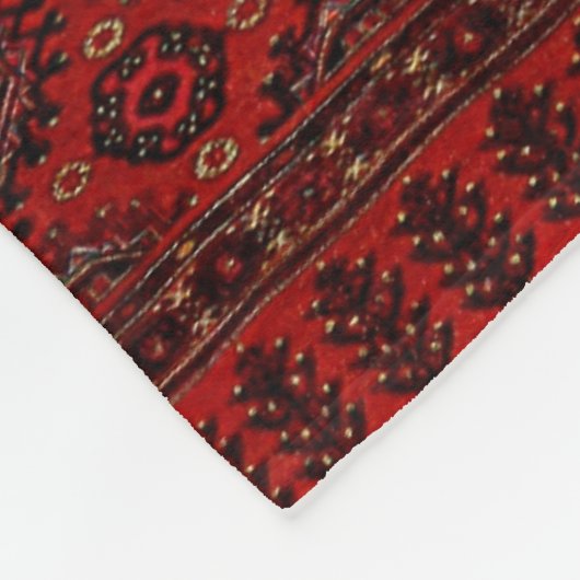 Antiek oosterse tapeontwerp Vliekzak Fleece Deken (Hoek)