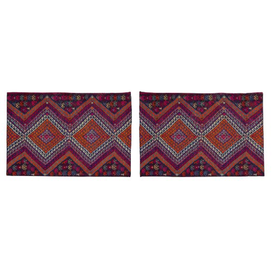 Antiek oosterse Turkse Kilim Persian tapijt Kussensloop (Achterkant-Set)