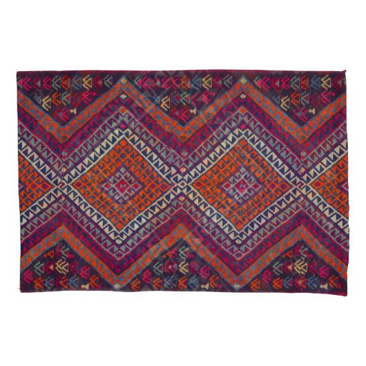 Antiek oosterse Turkse Kilim Persian tapijt Kussensloop (Voorkant-Links)