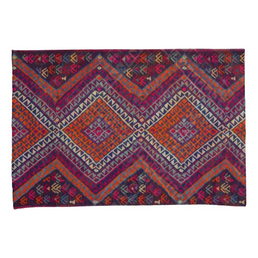 Antiek oosterse Turkse Kilim Persian tapijt Kussensloop (Voorkant-Rechts)