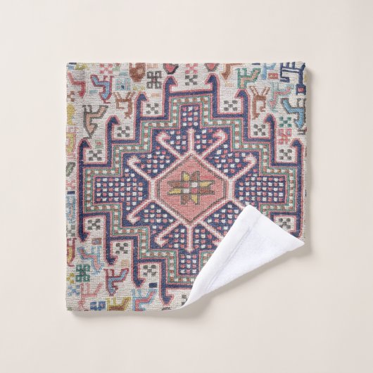 Antiek -oosterse Turkse Kilim Rug Bad Handdoek (Wasdoekje)