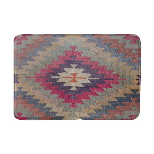 Antiek -oosterse Turkse Kilim Rug Badmat (Voorkant)