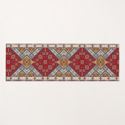 Antiek-oosterse Turkse Ottomaanse Kilim Rug Yogamat (Voorkant (horizontaal))