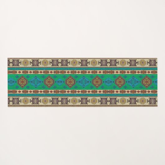 Antiek-oosterse Turkse Ottomaanse Kilim Rug Yogamat (Achterkant (horizontaal))