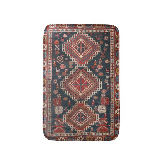 Antiek oosterse Turkse Perzische Karbistaanse tapi Badmat (Voorkant Verticaal)