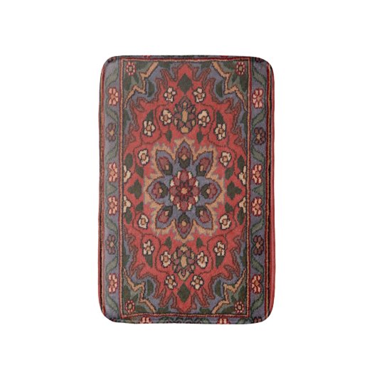 Antiek oosterse Turkse Perzische ringtapijt Badmat (Voorkant Verticaal)