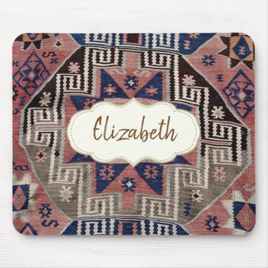 Antiek oosterse Turkse Perzische tapijt Muismat (Voorkant)