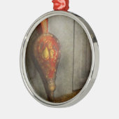 Antiek - Open haard - De blaasbalg Metalen Ornament (Links)