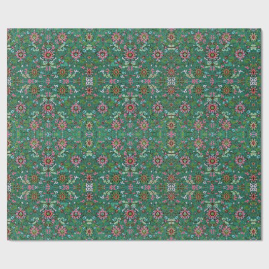 Antiek oraal cadeaupapier (Vlak)