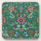 Antiek oraal floraalvasepatroon onderzetter (Voorkant)