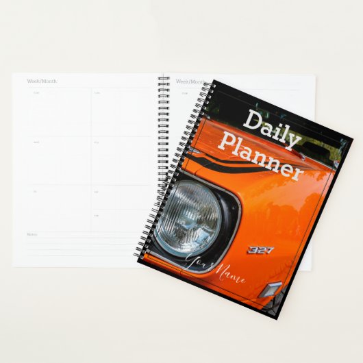Antiek Oranje auto - Daily Planner - HAMbWG (Display)