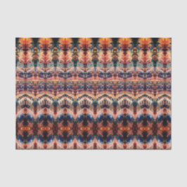  Antiek Oranje Beige Patroon Ontkoppeling Tissuepapier