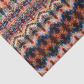  Antiek Oranje Beige Patroon Ontkoppeling Tissuepapier (Detail)