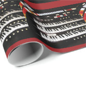 Antiek orgaantoetsenbordomslagpapier cadeaupapier (Rol Hoek)