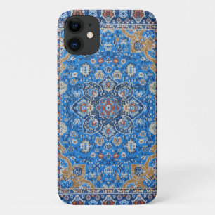 Antiek Oriëntaals Blauw Turks Perzisch Tapijt Vloe Case-Mate iPhone Case
