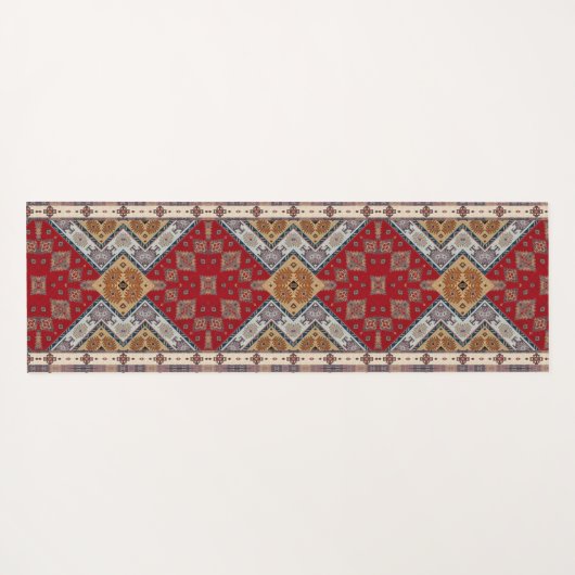 Antiek Oriëntaals-Turks Ottomaans Kelim-Tapijt Yogamat (Achterkant (horizontaal))