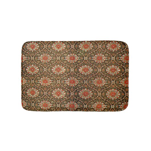 Antiek Oriëntaals Turks Perzisch Patroon Badmat (Voorkant)