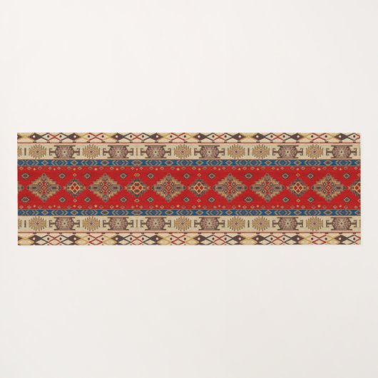 Antiek Oriëntaals Turks Rood Ottomaanse Kilim Tapi Yogamat (Achterkant (horizontaal))