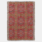 Antiek Oriental Carpet Photo Print Herhalingspatro Deken (Voorkant Verticaal)