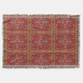Antiek Oriental Carpet Photo Print Herhalingspatro Deken