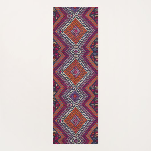 Antiek-Oriental Traditional Armenian Pattern Rug Yogamat (Achterkant)