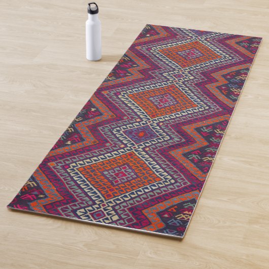 Antiek-Oriental Traditional Armenian Pattern Rug Yogamat (In situ)