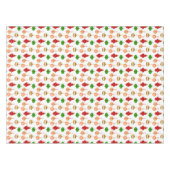 Antiek Ornament Patroon in Rood, Groen en Wit Tafelkleed (Voorkant (Horizontaal))