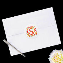 Antiek Ornamental Monogram - hoofdletter S