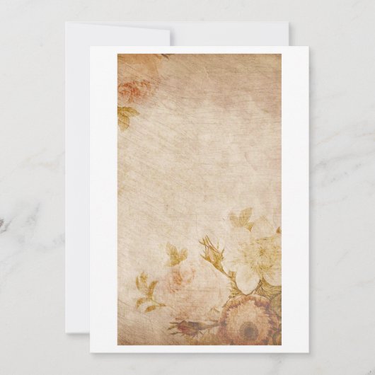 Antiek oud briefpapier notitiekaartje (Voorkant)