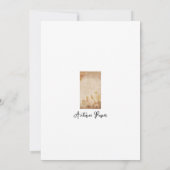 Antiek oud briefpapier notitiekaartje (Achterkant)