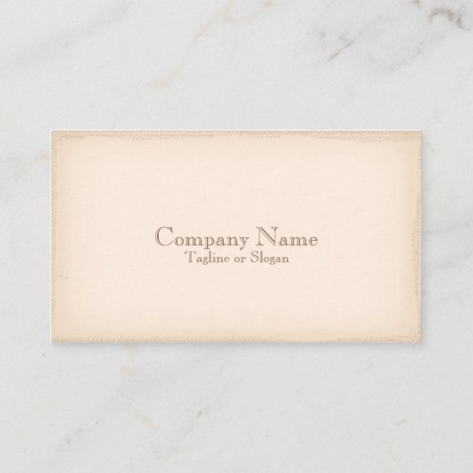 Antiek oud papier visitekaartje (Achterkant)