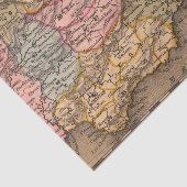 Antiek oud papier voor Wereldkaart (Detail)