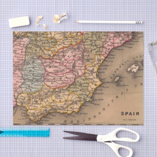 Antiek oud papier voor Wereldkaart (Craft)