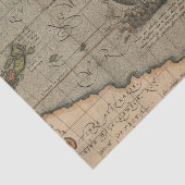  Antiek oud papier voor Wereldkaart (Detail)