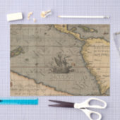  Antiek oud papier voor Wereldkaart (Craft)