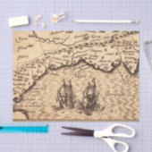 Antiek oud papier voor Wereldkaarten (Craft)
