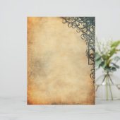 Antiek oud  perkamentpapier (Staand voorkant)