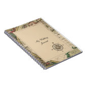 Antiek Oud Wereldkaart Wedding Journal Notitieboek (Rechterzijde)