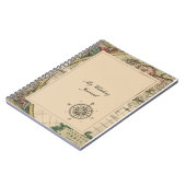 Antiek Oud Wereldkaart Wedding Journal Notitieboek (Linkerzijde)