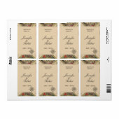 Antiek oud Wereldkaart Wijnlabel Etiket (Full Sheet)