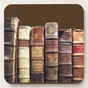 Antiek Oude Boeken  Tomes Gift Drankjes Onderzetter