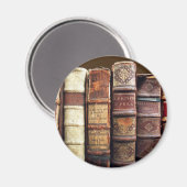 Antiek Oude Boeken  Tomes Gift Magneet (Voorkant / Achterkant)