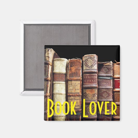 Antiek Oude Boeken  Tomes Gift Magneet (Voorkant / Achterkant)