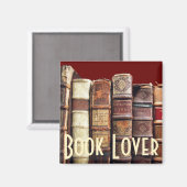 Antiek Oude Boeken  Tomes Gift Magneet (Voorkant / Achterkant)